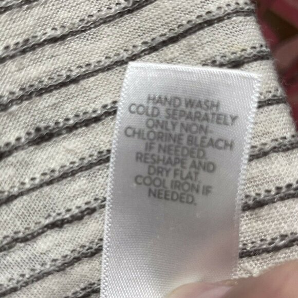 Pure Jill Womens Striped Linen Modal Poncho Top 3X - Picture 7 of 9